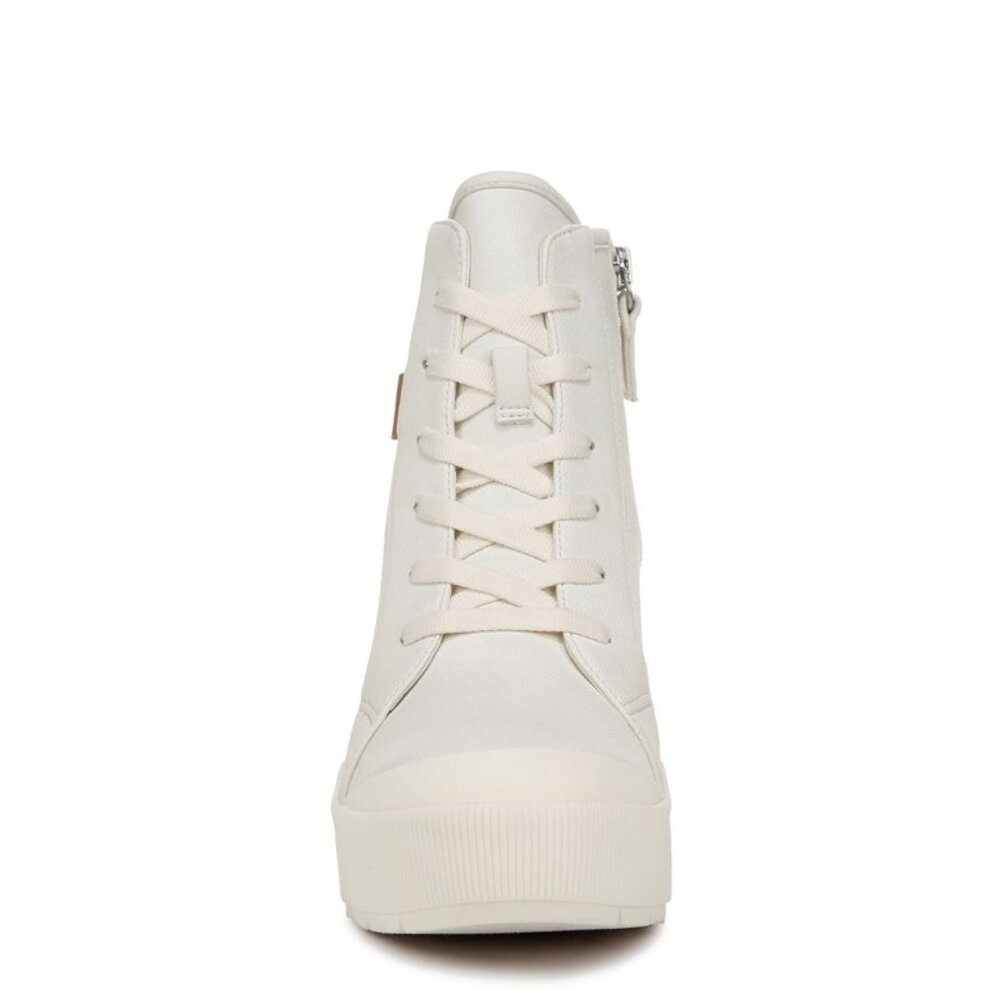 Dr. Scholls Time Off Up Platform Booties White Faux Leather Size 7.5M - F44 - Picture 3 of 4